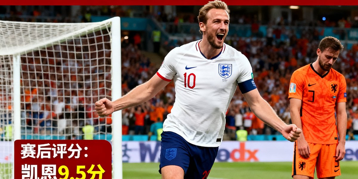 英格兰2-0荷兰，凯恩梅开二度，赛后评分与精彩瞬间
